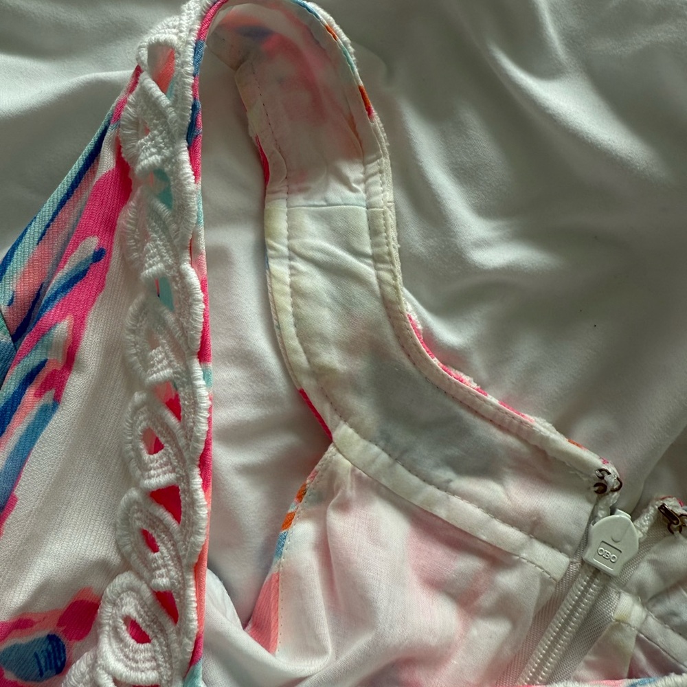 Lilly Pulitzer Multicolor Sailboat Patterned Shift Dress Size 4 - Picture 6 of 8